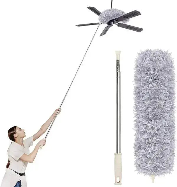 Microfiber Duster For Cleaning With Telescoping Extension Pole - Trendy Buzz