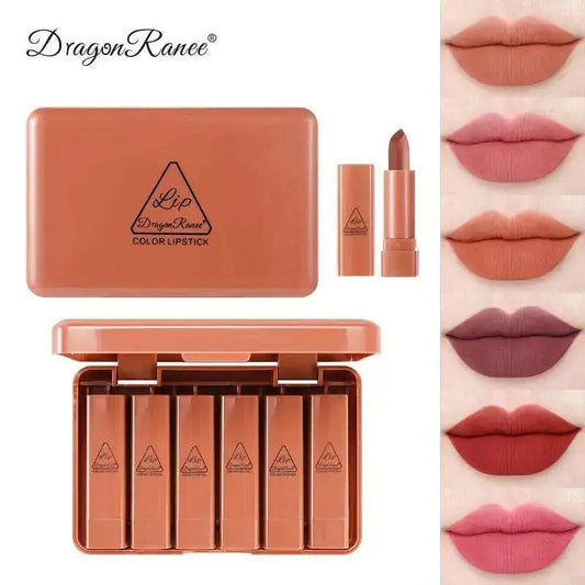 (pack Of 6 )dragon Ranee Lipstick Set - Trendy Buzz