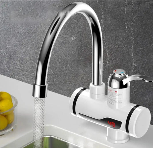 Instant 360° Electric Water Heating Tap For Kitchens And Bathrooms | Shock-proof Design | Digital Temp° Display | Hot And Cold Water - Trendy Buzz